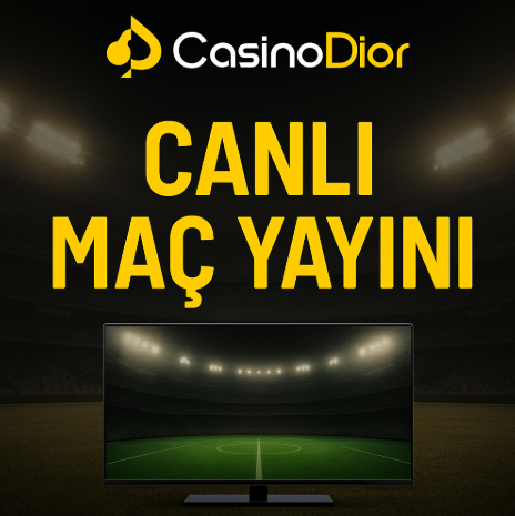 Casinodior canlı maç yayını sayesinde yüksek oranlarla bahis yaparken canlı takip imkânı sunulur.